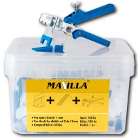 Sada Maxilla Expert classic 100 klínů + 100 spon (1,5 mm) + kleště